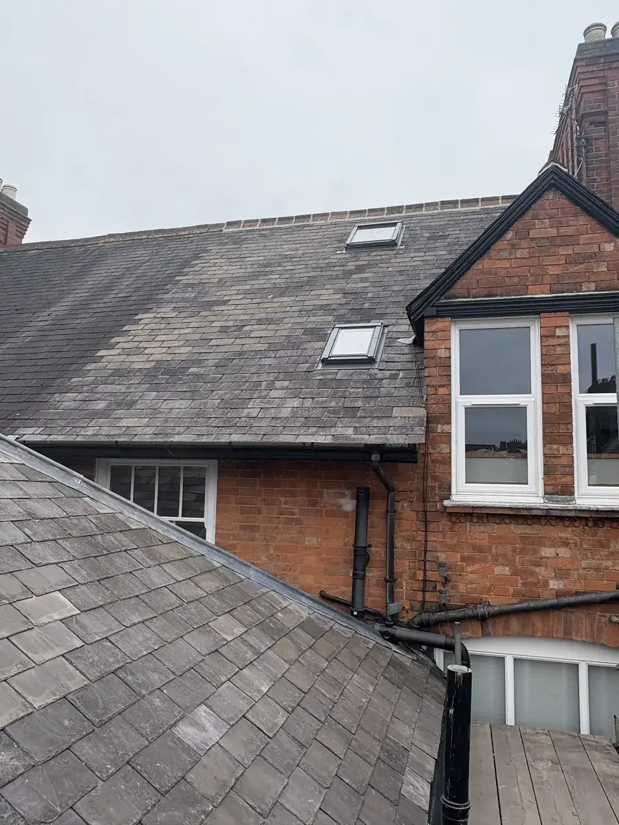 Slate roof with skylights, Leicestershire