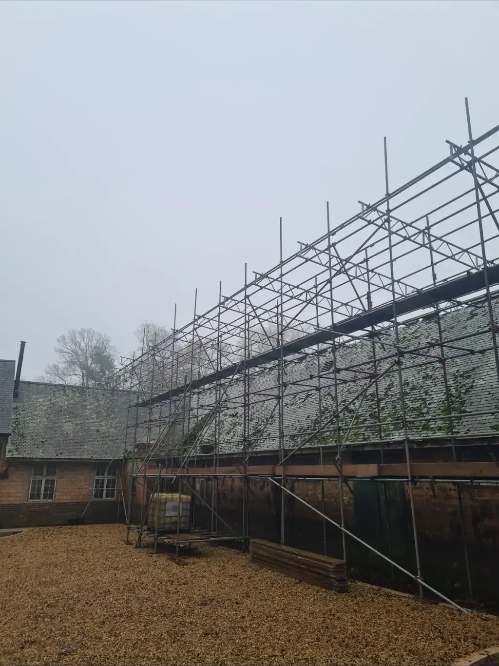 Swithland slate roofing, Leicestershire