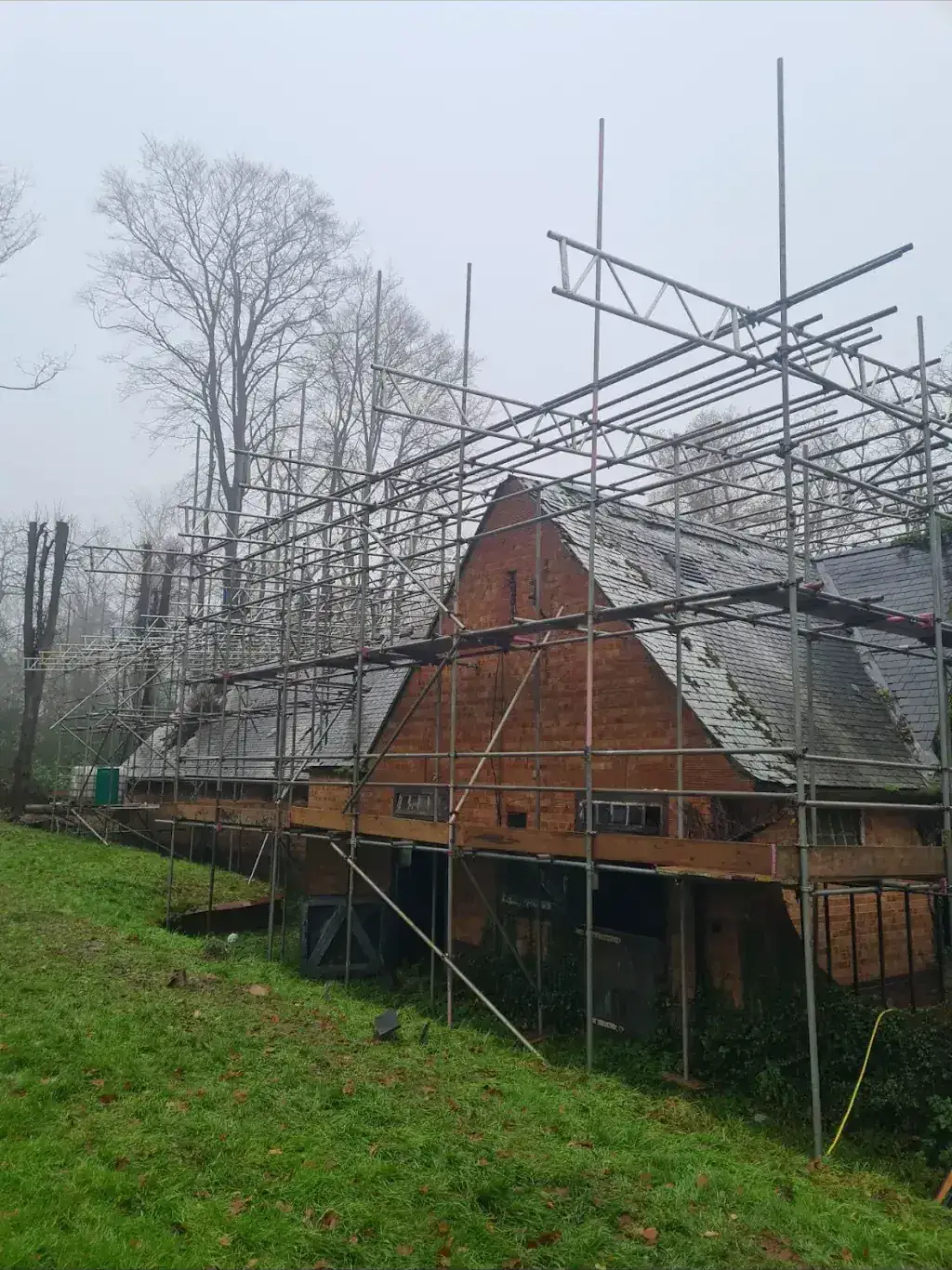 Full strip re-roof in progress, Leicestershire